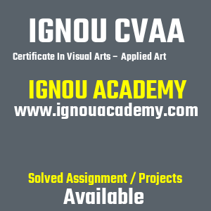 IGNOU CVAA SOLVED ASSIGNMENT 2025